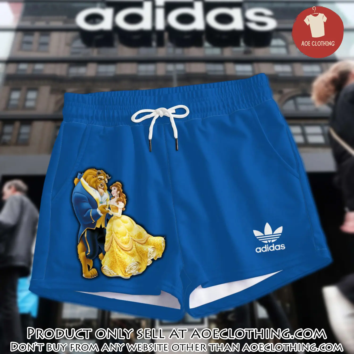 Premium beauty and the beast in adidas women shorts lady beach shorts wms1077 aoe2611075